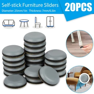 20X Adhesive Furniture Pads Glides Sliders Chair Leg Protectors Floor Table Feet - Picture 1 of 12