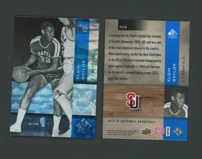 2010-11 SP Authentic Holo FX Elgin Baylor #F/X-9 HOF NMMT or better - Image 1 of 1