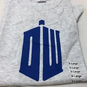 DR WHO Tardis T-SHIRT XL by Gildan ScI Fi Geek Funny - Picture 1 of 7