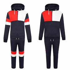 Boys Tracksuit Kids Plain Hooded Jogging Bottoms Air Force Tracksuit 7-14 Years
