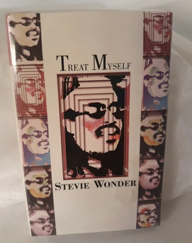 Vtg Stevie Wonder Cassette Tape Motown Music Sealed 1995 Treat Myself Single - Image 1 of 4