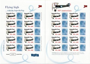 GB 2006- 90th Anniv. of the Sopworth Pup - Themed Smilers Sheet (Ref: TS-76) - Bild 1 von 1