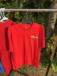 Original Vintage LED Zeppelin T-Shirt XL USA Red, Extremely Rare, Iron On! - Picture 1 of 7