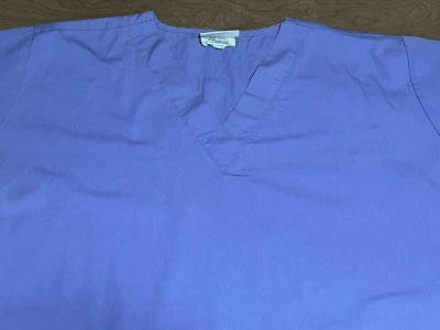 Blusa Médica UA 2XL Azul Unisex Cuello en V Bolsillo Enfermera Uniforme Foto 1 de 4