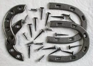 British Army:"AMMO BOOT HEEL & TOE PLATES" (With Fixing Nails/Screws, Sizes 7-8) - Picture 1 of 3