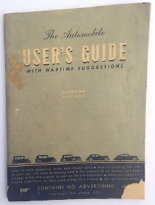 WWII Vintage GM The Automobile Benutzerhandbuch mit Kriegsvorschlägen  - Bild 1 von 3