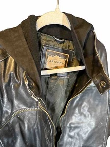ARIZONA JEAN COMPANIES EST.1988: VINTAGE FAUX LEATHER MOTORCYCLE JACKETS MEN LG - Picture 1 of 4