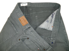GAP 1969 Slim Stretch Denim Gray Jeans Tag 42x32 measured Size 43x32