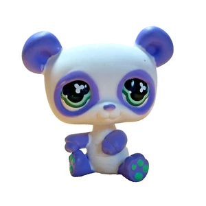 LPS 2008 HASBRO Monopoly weiß lila Panda magnetischer Wackelkopf Littlest Pet  - Bild 1 von 6