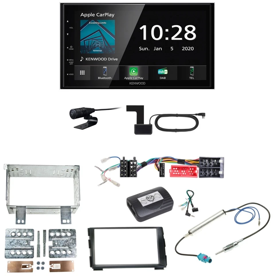 Kenwood DMX5020DABS Android Auto CarPlay Einbauset für Kia Cee'd ED - Bild 1 von 1