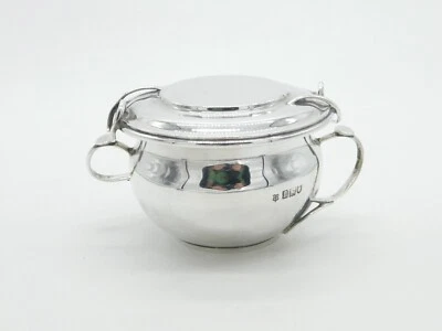 Антикварная сахарница в стиле модерн с ручками из лозы 1903 г. в лондонском эдвардианском стиле - Изображение 1 из 4