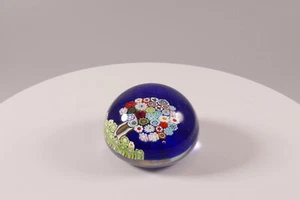 Paperweight Briefbeschwerer Italy Murano Millefioriglas Baum blau grün bunt 3 Fi - Bild 1 von 6