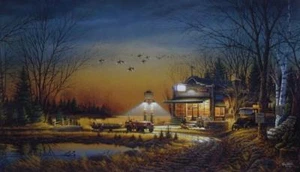 Terry Redlin " Welcome to Paradise" Country Store Art Print With COA 24" x 14" - Picture 1 of 1