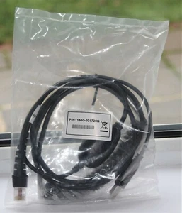 USB Datenkabel (gewickelt) für verschiedene Unitech Scanner, schwarz - 1550-601728G - Bild 1 von 6