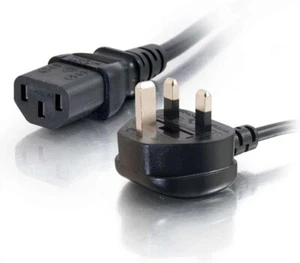 3 Pin UK Plug Kettle Lead Mains Power Cable PC TV For Samsung LG Sony Panasonic - Picture 1 of 1