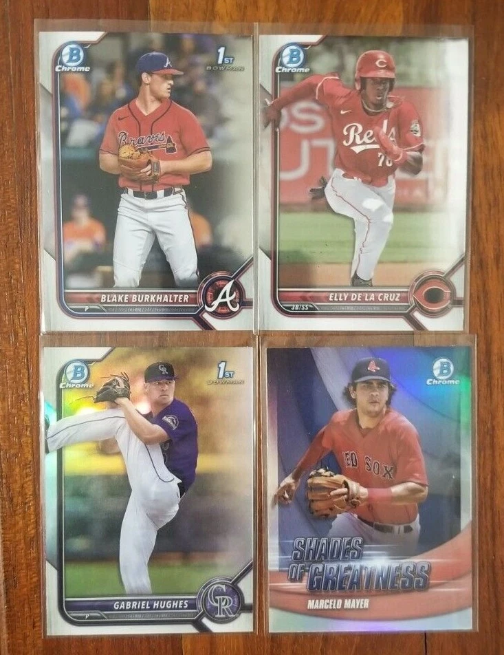 2022 Bowman Chrome Draft, Prospects, Vets, Insert & Parallel Baseball Cards PYP! - Image 1 of 1