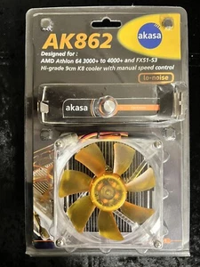Akasa AK-862 Refroidisseur CPU Hi-Grade 9cm K8 avec dissipateur thermique et contrôle manuel de la vitesse - Photo 1 sur 4