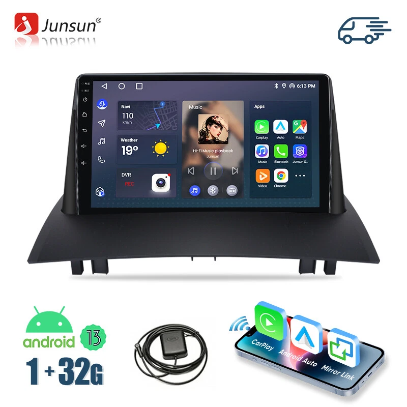 Für Renault Megane II 2002-2009 Android Autoradio GPS Navi Carplay SWC DAB+ - Bild 1 von 4