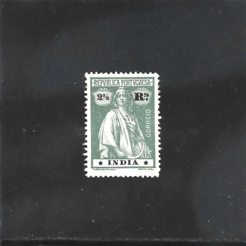 PORTUGUESE  INDIA  CERES 2 1/2 Rs.   type I-I   (1914) - Image 1 of 1