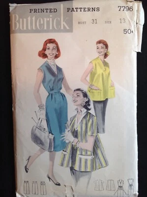 Pattern Butterick 7796 maternity coordinates, vintage, size 13 - Image 1 of 2