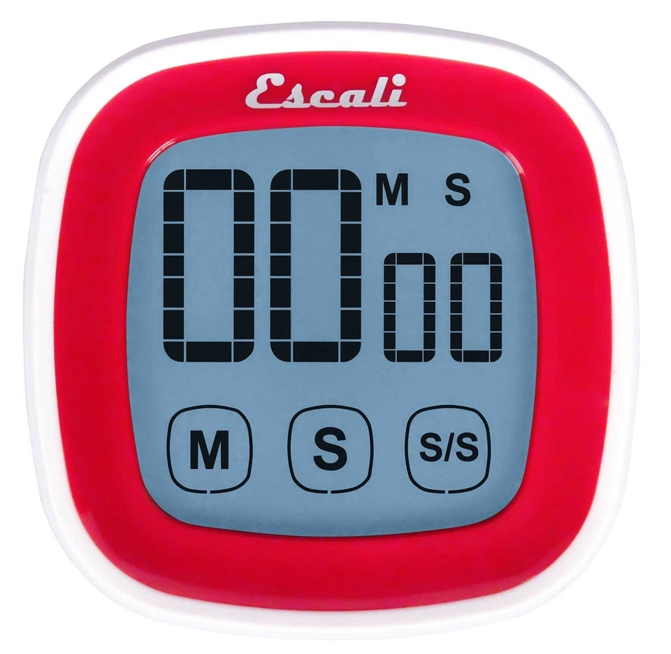 Escali Touch Screen Digital Timer - Red - Image 1 of 1