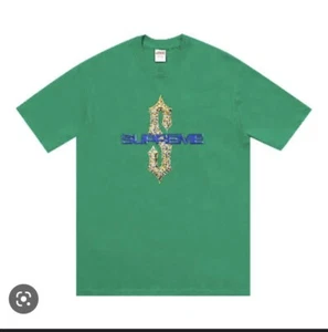 Supreme New york SS18 green diamonds tshirt Size Large Brand new BNIB - Picture 1 of 4