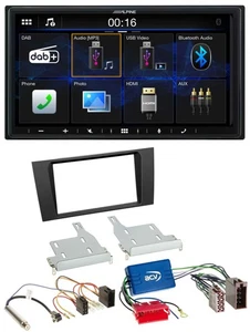 Alpine Bluetooth 2DIN MP3 DAB USB Autoradio für Audi A4 99-01 B5 Symphony Aktivs - Bild 1 von 10
