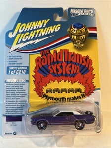 1971 Plymouth GTX 440 Six Pack Purple 1:64 Die-cast  Johnny Lightning - Picture 1 of 6