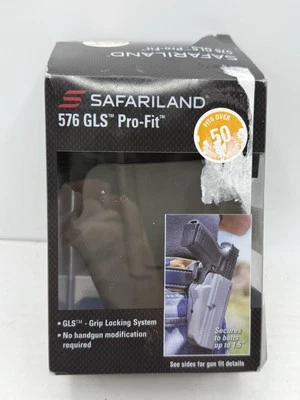 Funda de cuadro ancho Safariland 576R GLS Pro-Fit gris derecha se adapta a más de 50 pistolas Foto 1 de 4