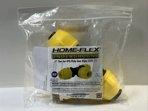 Home-Flex Underground 1" Tee IPS Polyethylene Poly Gas Pipe Tee SDR 11 - Picture 1 of 3