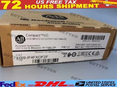 New Factory Sealed AB 1769-IF4FXOF2F Ser A CompactLogix I/O Module 1769IF4FXOF2 - Image 1 of 3