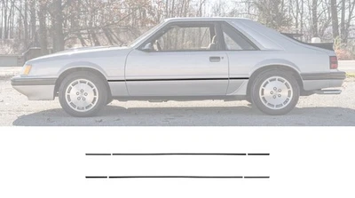 Mustang SVO 1984-1986 6 piezas guardabarros cuarto panel carrocería moldura kit diestro derecho derecho derecho Foto 1 de 4