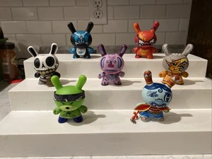 (7) Dunny Series 4 (2007) Mist Joe Ledbetter Koa Mad Nico Berry David Flores - Picture 1 of 9