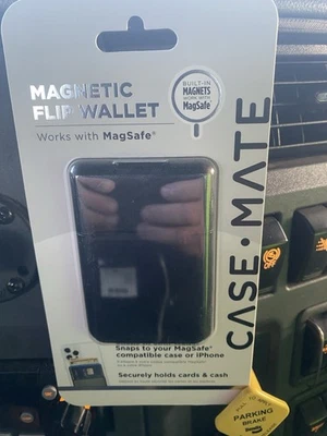 Case-Mate Magnetic Flip Wallet for MagSafe for Apple iPhones - Black Cash Keys - Image 1 of 4