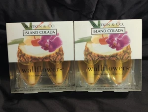 Slatkin & Co Island Colada Wallflower Home Fragrance Refill Bulbs (lot of 2) NOS - Picture 1 of 2