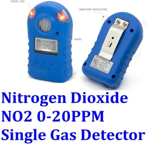 NO2 Nitrogen Dioxide Single Gas Detector Gas Monitor LED Display Alert 0-20PPM - Picture 1 of 12