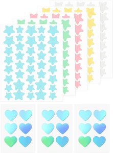 WAYAOFEI 218Pcs Star shaped Hydrocolloid Patches, Multiple Colors Star and La... - Picture 1 of 14