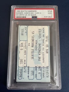 Biglietto KEN GRIFFEY JR 1989 prima corsa in casa 1° HR Mariners PSA 2 - Foto 1 di 2