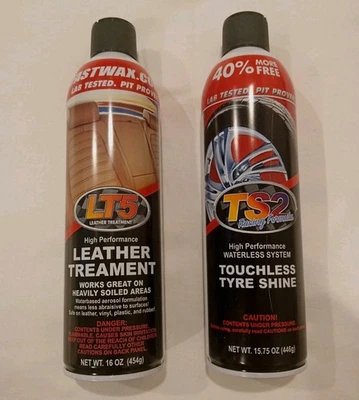 FW1 LT5 Leather Treatment & TS2 Touchless Tyre Shine Cleaner 2x 450grams  - image 1 of 4