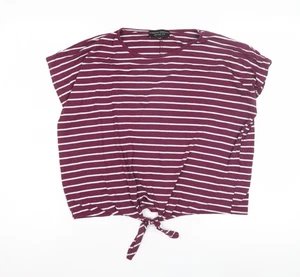 T-shirt donna Dorothy Perkins viola a righe M casual - Foto 1 di 12