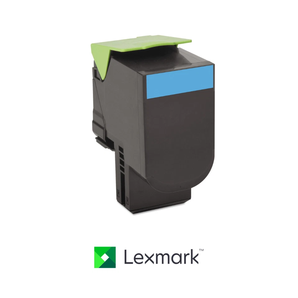Lexmark 80C1XC0 Cyan Toner Cartridge OEM 4K Pages for CX510 | New Sealed Box - Image 1 of 1