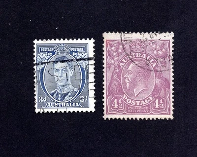 Australia 1924-38 grupo de sellos SG#81+168ca usado CV=10,5$ Foto 1 de 2