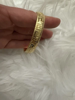 VERSACE look GOLD BRACELET BANGLE MEDUSA  - Image 1 of 4