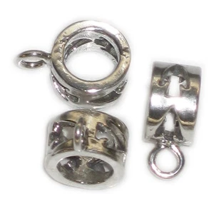 Bead sterling silver charm spacer Converter .925 x 1 Converters spacers - Picture 1 of 4