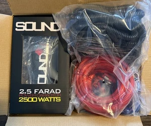 SoundBox 0 Gauge CCA Amplificatore Installazione Cablaggio Amplificatore Kit e 5 Condensatori Farad - Foto 1 di 6