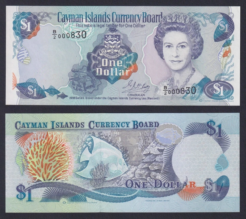 Billet Îles Caïmans 1 Dollar 1996 P.-16B FDS/UNC - Photo 1/1