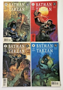 🔴 Batman/Tarzan: #1-4 (DC Comics, 1999)  Complete High Grade Set 🔥 - Picture 1 of 3