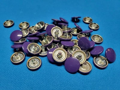 Broches de presión de anillo estándar (solo tapa) púrpura 15 mm 24-10 Foto 1 de 3