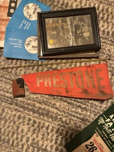 INSEGNA ANTIGELO VINTAGE ORIGINALE ANNI 40 PIETRA 16” MOLTO RARA LATO DBL - Foto 1 di 9