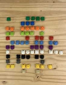 Lego Bionicle 8559 set of 67 Active and Inactive Krana 2002